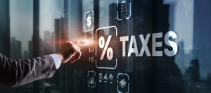 Concept,Of,Taxes,Paid,By,Individuals,And,Corporations,Such,As