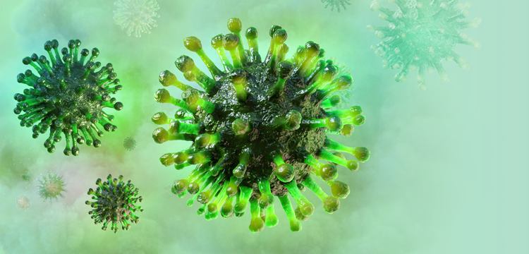 Coronavirus,2019-ncov,Flu,Infection,3d,Medical,Illustration.,Microscopic,View,Of