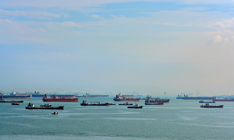 Congested,Traffic,In,The,Narrow,Passageway,In,The,Straits,Of