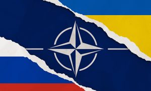 Istanbul,,Turkey,-,February,,24,,2022:,Ukraine,,Russia,,Nato,Flag