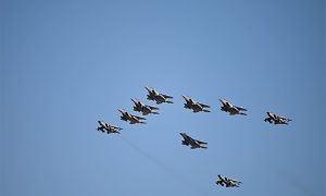 A,Group,Of,Professional,Pilots,Of,Saudi,Military,Aircraft,Shows