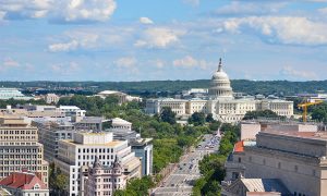 Washington,Dc,-,Aerial,View,Of,Pennsylvania,Street,With,Federal