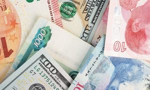 Background,Of,Different,Cash,Bills,American,Dollars,,Euros,,Russian,Rubles,