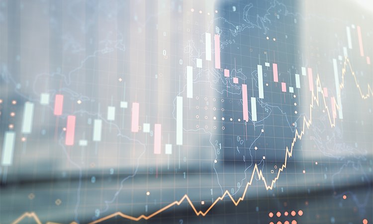 Multi,Exposure,Of,Virtual,Creative,Financial,Graph,And,World,Map