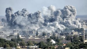 An,Explosion,After,An,Apparent,Us-led,Coalition,Airstrike,On,Kobane,