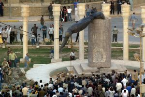 IRAQ-US-WAR-BAGHDAD-ADDAM STATUE