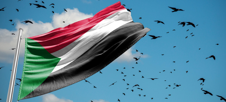 The,Current,Flag,Of,Sudan.,Sudan,Power,Struggle,Enters