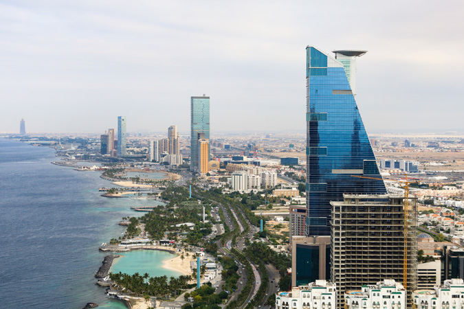 Top,View,Jeddah,City,Beach,Saudi,Arabia,-,Red,Sea