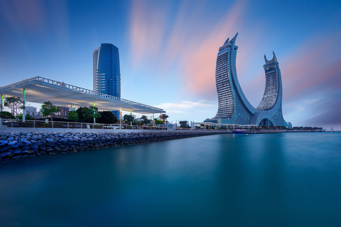Lusail,,Qatar,-,July,21,,2021:,Katara,Buildings,View,From
