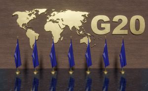 Flags G20, Concept of the G20 summit or meeting, Group of Twenty