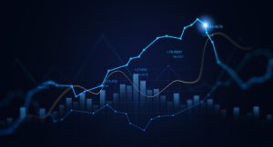 Investment finance chart,stock market business and exchange fina