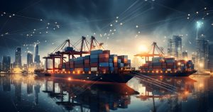 distribution concept, transporting goods, connected networks,