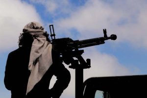 Yemeni,Soldier,Shoots,Houthi,Militias,,South,Of,Yemen,In,The