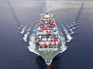 Aerial,View,Of,A,Cargo,Vessel.