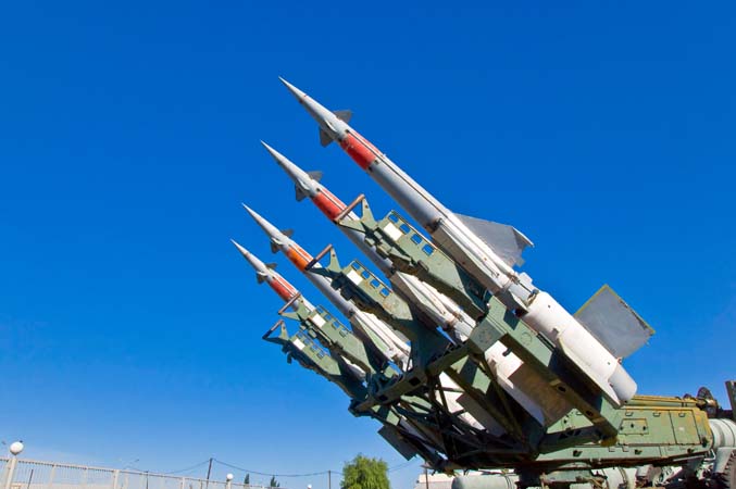 rockets on the launcher
