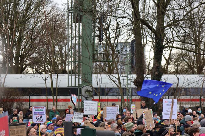 Hamburg,,Germany,,February,25,,2024.,Large,Demonstration,Against,Right-wing,Extremism