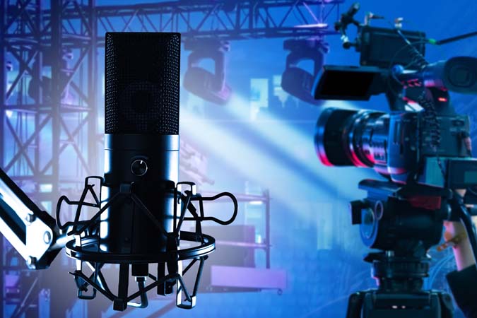 Filming,Equipment.,Professional,Video,Camera.,Condenser,Microphone.,Camera,For,Online