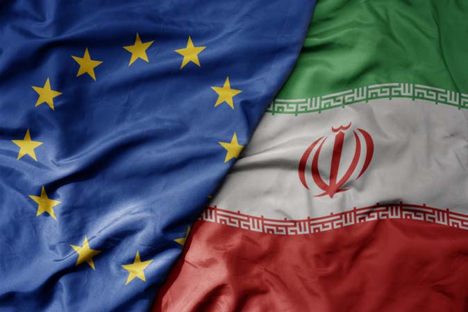 Big,Waving,Realistic,National,Colorful,Flag,Of,European,Union,And