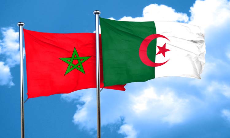Morocco,Flag,With,Algeria,Flag,,3d,Rendering
