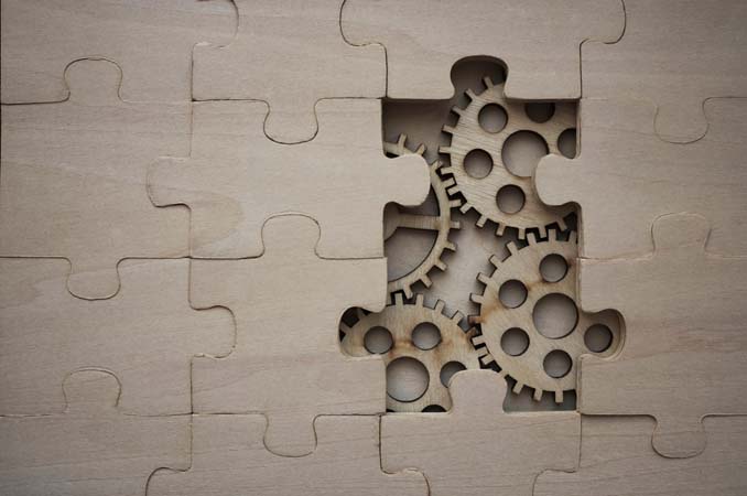 Solving,The,Problem,Concept,-,Puzzles,And,Cogwheels.,Wooden,Gears