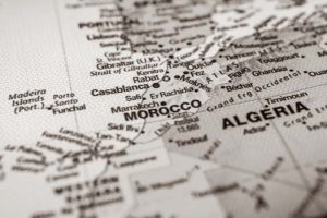 Morocco,On,Map,Travel,Background,Texture