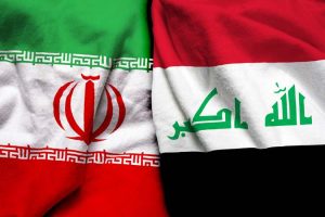 Iran,And,Iraq,Flag,Together