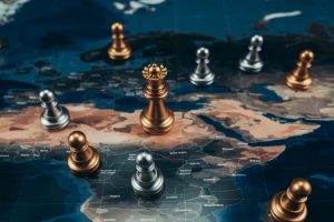 Chess,Piece,On,Word,Map,For,Ideas,,Challenge,,Leadership,,Strategy,