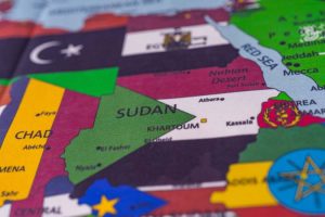Sudan,Flag,On,The,Map