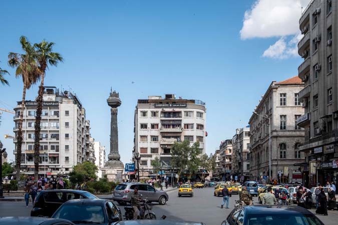 Damascus,,Syria,-,May,,2022:,Public,Square,(al,Marjeh,Square),
