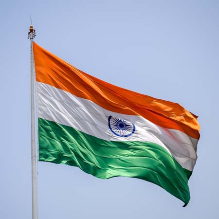 India,Flag,Flying,High,At,Connaught,Place,With,Pride,In