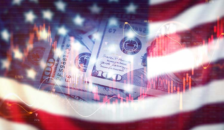 Crisis,In,Usa,,Rising,Inflation,,Devaluation,Of,Dollars,And,The