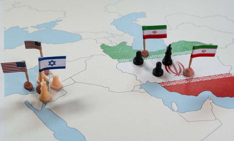Political,Tensions,Escalating,Between,Israel,,Iran,,And,United,States,Shown
