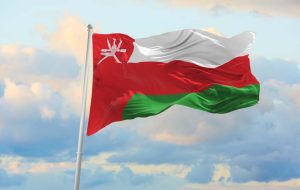 Large,Oman,Flag,Waving,In,The,Wind
