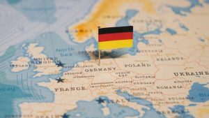 The,Map,And,Flag,Of,Germany.
