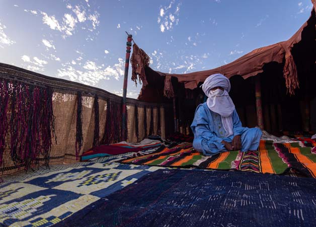 Tuareg,Man,In,The,Algerian,Desert,,Tamanrasset,,In,His,Tent