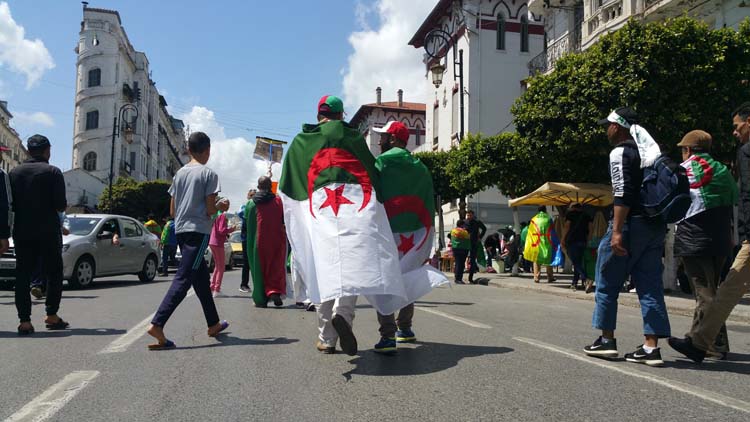 Algiers,,Algeria,–,April,26th,2019,-a,Spirited,Procession,Of